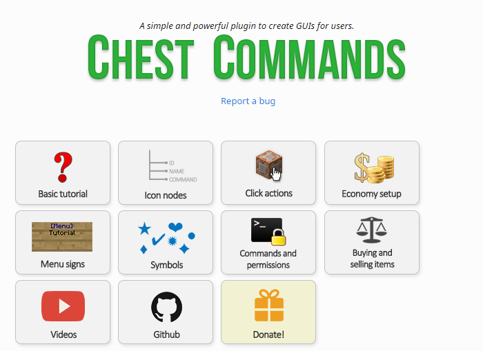ChestCommands——箱子(GUI)页面指令(图标按钮)插件