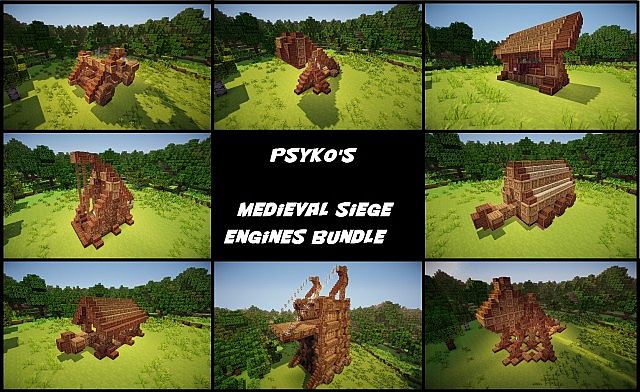 PSYKOSCHLUMPF’S MEDIEVAL SIEGE ENGINES BUNDLE 中世纪攻城武器包