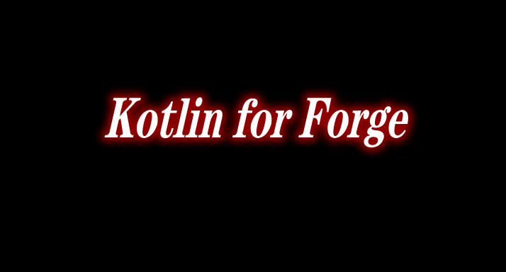 Kotlin for Forge Mod 