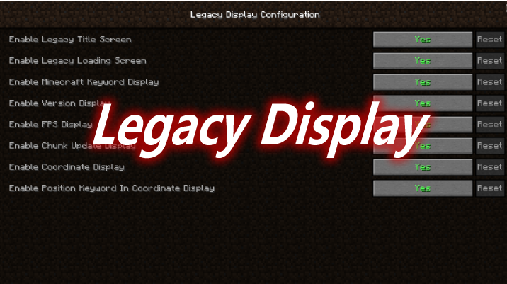Legacy Display Mod 