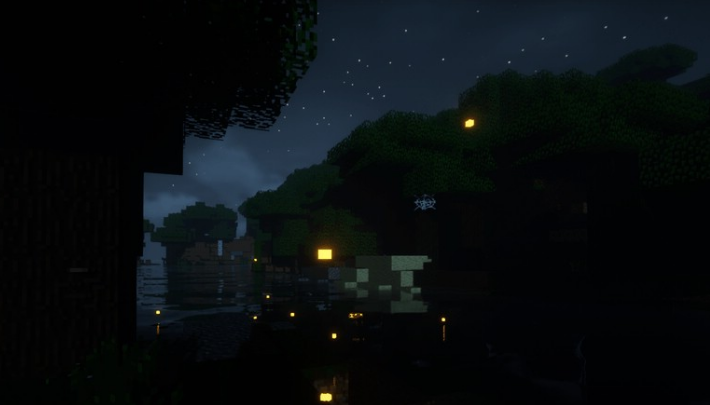 游戏中的美丽夜景
