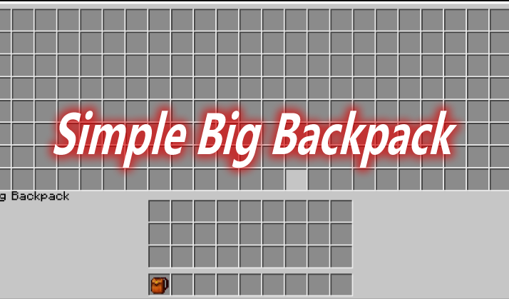 Simple Big Backpack Mod 