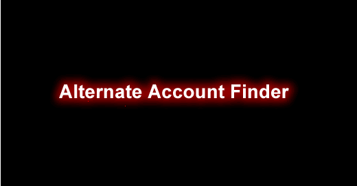 Alternate Account Finder