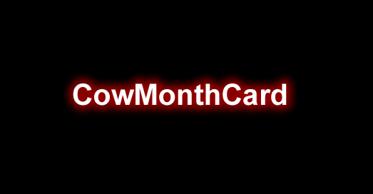 CowMonthCard